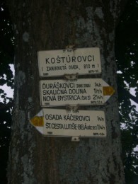 Cyklotrasa Kačerovci-Koštúrovia-Nová Bystrica