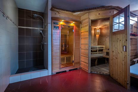 Sauna vo wellness centre v chate